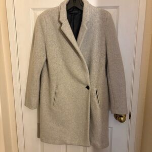 ZARA light gray pea coat